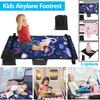 Portable Kids Travel Airplane Bed 79x44cm Colorful Kids Airplane Seat Extender Foldable Breathable Airplane Hammock for Toddler