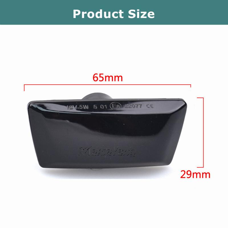 2pcs Dynamic LED Car Side Marker Lights Repeater Signal Lights For Opel Ignia Astra H Zafira B Corsa D For Chevrolet Cruze