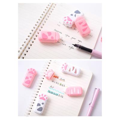 Kitten Claws Correction Tape Roller 6mX5mm Quick Dry White Out Correction Tape for Writing School and Office Supplies