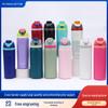 Large Capacity Stainless Steel Insulated Sports Bottle with Handle - Convenient, Portable, Double-Drink Design