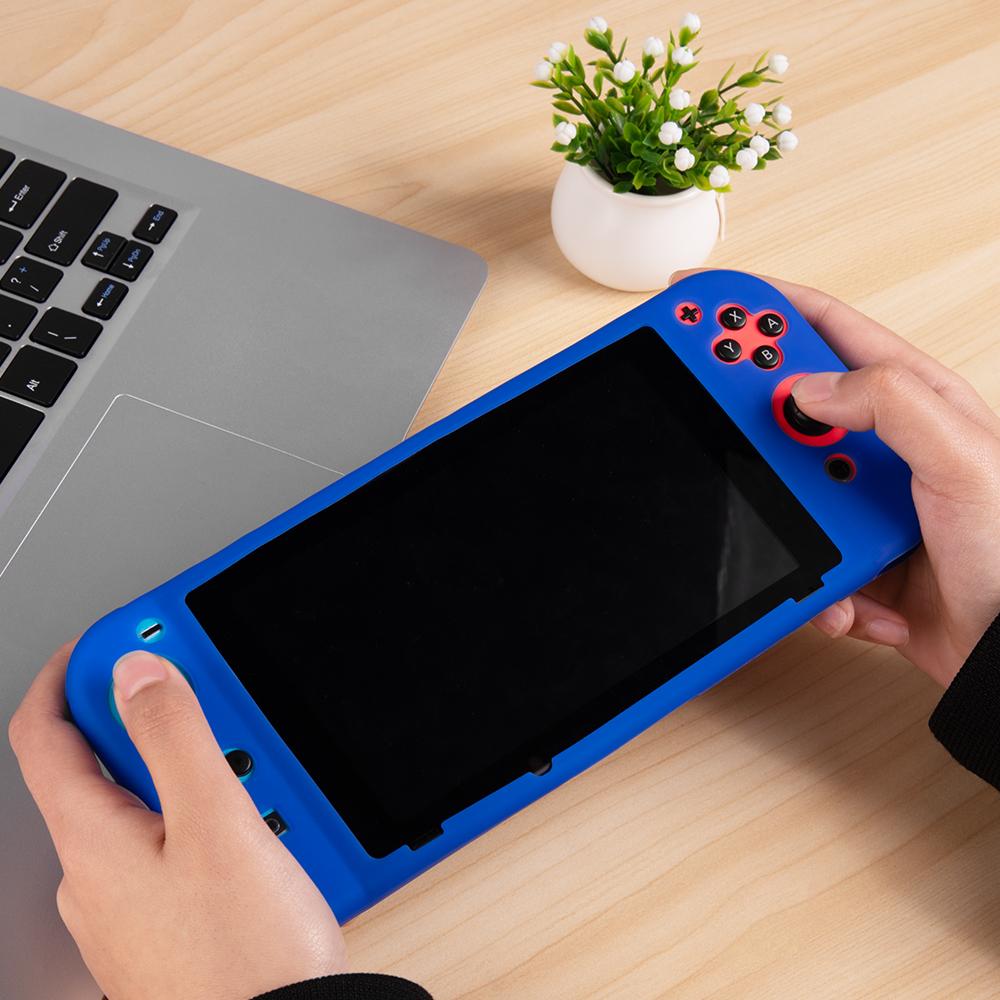 For Nintendo Switch Silicone Protective Case Handheld Game Console Shockproof Cover