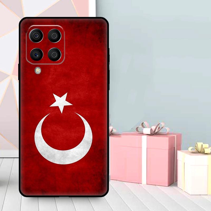 Republic of Turkey Realistic Flag Case For Samsung Galaxy M06 M11 M31 M14 M34 M54 M12 M32 M52 M15 M13 M16 M36 M56 M53 M35 M55