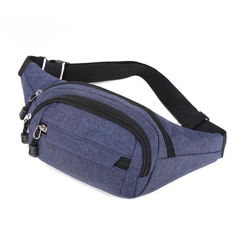 Men/Women Multifunctional Waist Bag Large Capacit Wear-resistant Outdoor Sports Mobile Wallet Waist Bag Business Cashier Bag