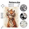 Stretched Frame Pearl Art Kit Smiling Tiger DIY Sparkling Bead Canvas Relaxing Hobby Perfect Gift for Craft Enthusiasts Art Project Decor Set