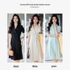 Women's Short Sleeve Lapel A-line Suit Dress
