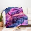 "Magical Cloud Train Fantasy Poster"Blanket Flannel Throw Blanket for Sofa, Bed, Travel, Camping, Office, Couch, Chair, And Bed Gift for Chr