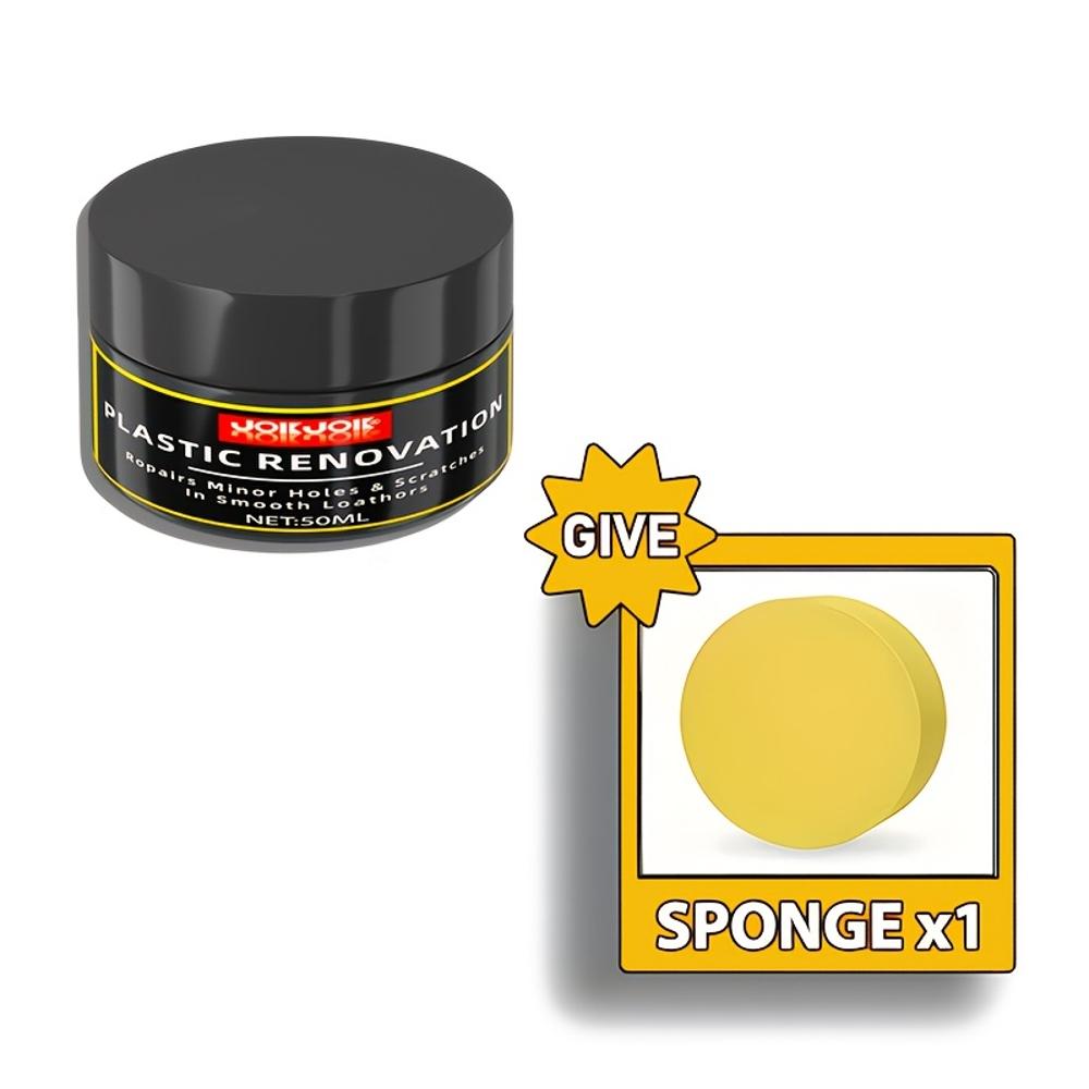 Automotive Plastic Care Polishing Wax - Plastic Refinishing Cream, Quickly Restore Surface Gloss, Tire Retreading Cream, Effecti