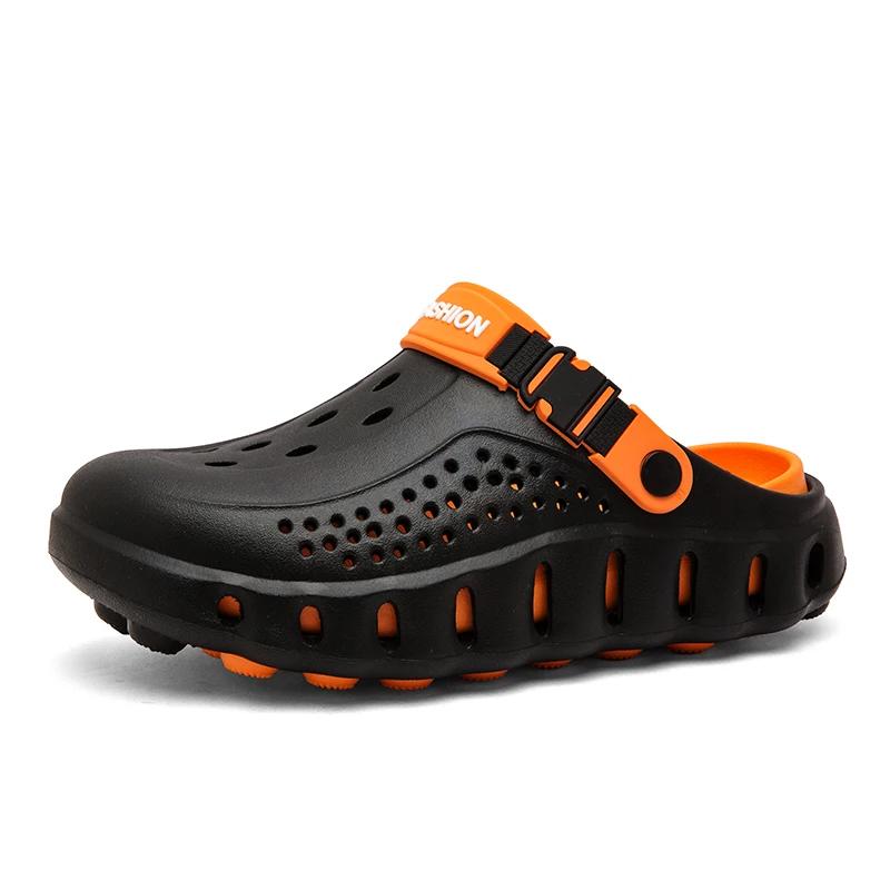 2026 New Men's Sandals Outdoor Soft Thick Sole Slides Breathable Sandals Non-Slip Garden Lightweight Summer Beach Slippers
