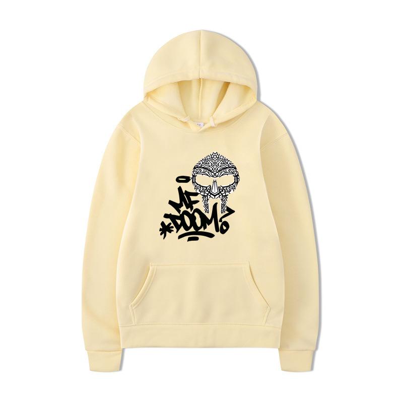 ME DOOM Printed Men's Autumn and Winter New Hoodie Brand Hoody Clothes Vintage Fashion Long Sleeve Pullovers