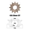 428# 20mm 10 11 12 13 14 15 16 17 18 19 T Teeth Front Engine Chain Sprocket For Dirt Pit Bike Monkey ATV Quad Go Kart