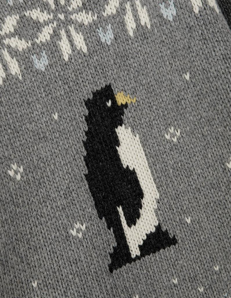 Sseomweeobeoteo Penguin Wool Sweater - Gray