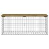 VidaXL Design Gabion Garden Bench 103x31.5x42cm Impregnated Pine Wood 834352