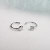 Geometric Ear Clips Without Ear Piercings for Women's Summer New Style Simple Earrings Niche Design Ear Hooks