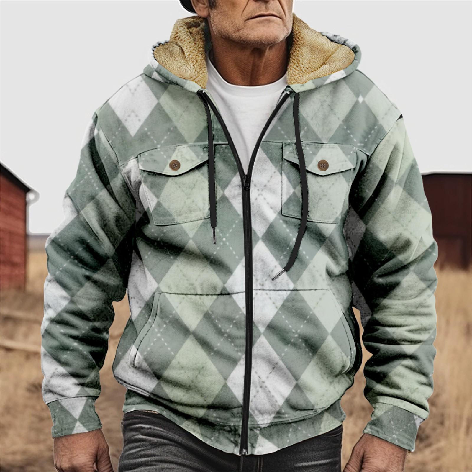 

Мужская утолщенная куртка на пуговицах с двойным карманом и карманной вставкой, хлопковая куртка XXL