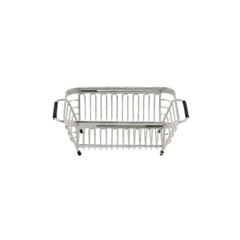 Expandable Kitchen Sink Drains Basket With Stainless Steel Meshes Quick Drying Dish Organizers