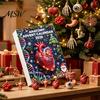 Anatomical Advent Calendar Anatomy Calendars 2026, 24 Days Organs Ornaments Christmas Countdown Calendar, 2D Novelty Holiday Box Acrylic Human