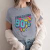90s Retro Pattern TShirt Unisexs and Unisexs Fashionable Retro ShortSleeved RoundNeck TShirt Casual Retro TShirt