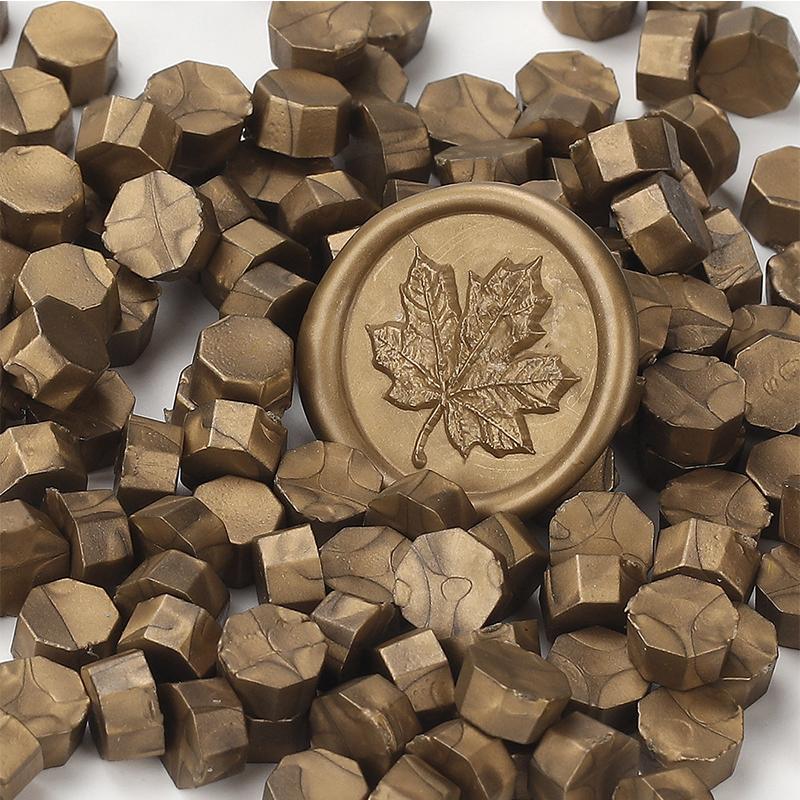 200PCS/bag Octagon Sealing Wax Beads Vintage Sealing Stamp Scrapbook Material Wedding Invitation Of Card Envelope Decoration