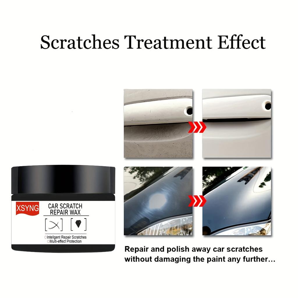 Cera para Reparação de Riscos de Carro Segura para Usar com Fórmula Especialmente Suave Cera Polidora para Carro Adequada para Marcas de Sol Marcas de Unha Tinta Voadora