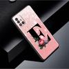 Letter A B C Flowers Pink Case For Samsung Galaxy A54 A52 A14 5G A53 A12 A13 A71 A23 A34 A33 A21s Phone Cover