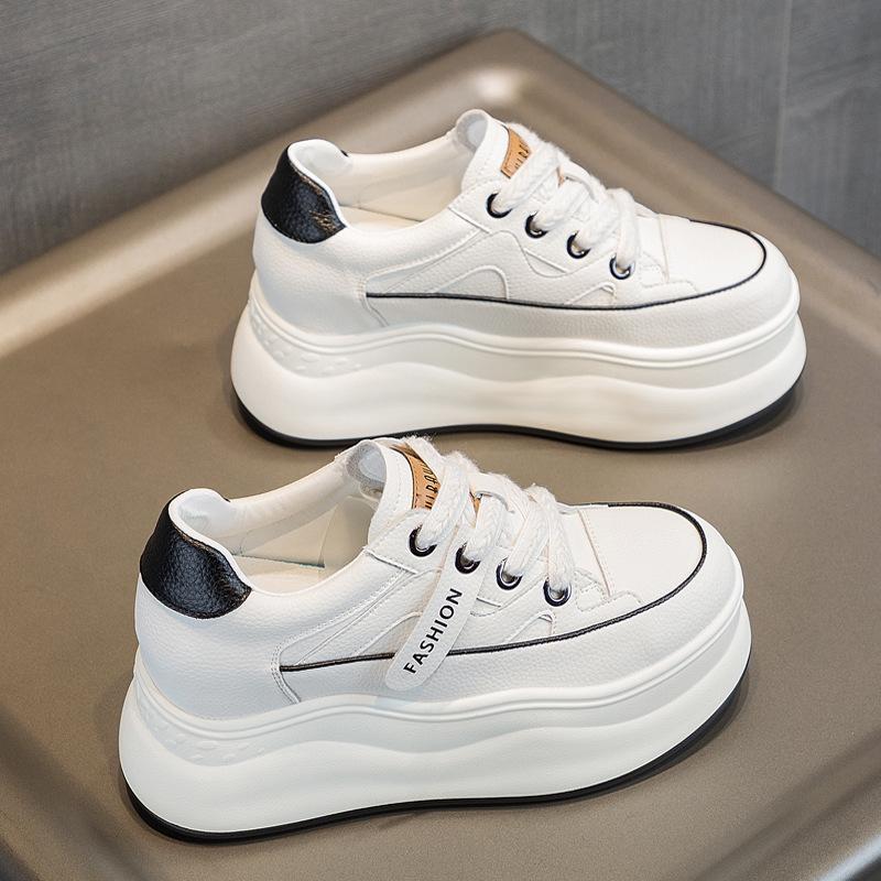 

Women s shoes small white shoes inner heightening thick baseplate shoes spring and autumn casual sports shoes women s small shoes 34 standard code