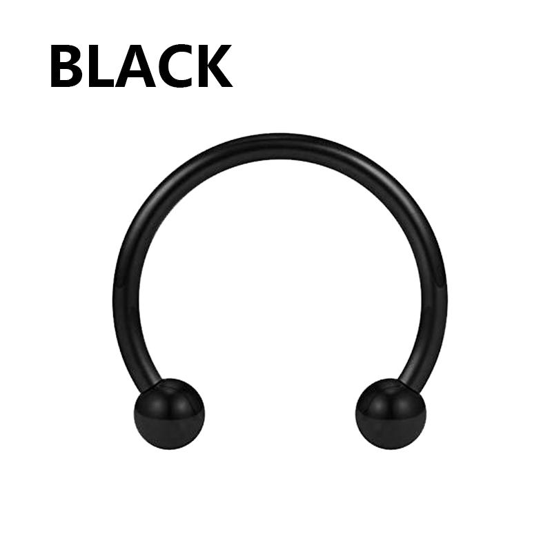 1pc 316L Stainless Steel Lip Rings Studs Labret Piercing Master Earrings Septum Nose Hoops Unisex Women Punk Cool Body Jewelry