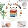 2D Flat, Retro-style High-end Aluminum Wall Decoration, Available in Multiple Sizes. Teacher-themed Signboard with Inspirational Quotes. Suitable for