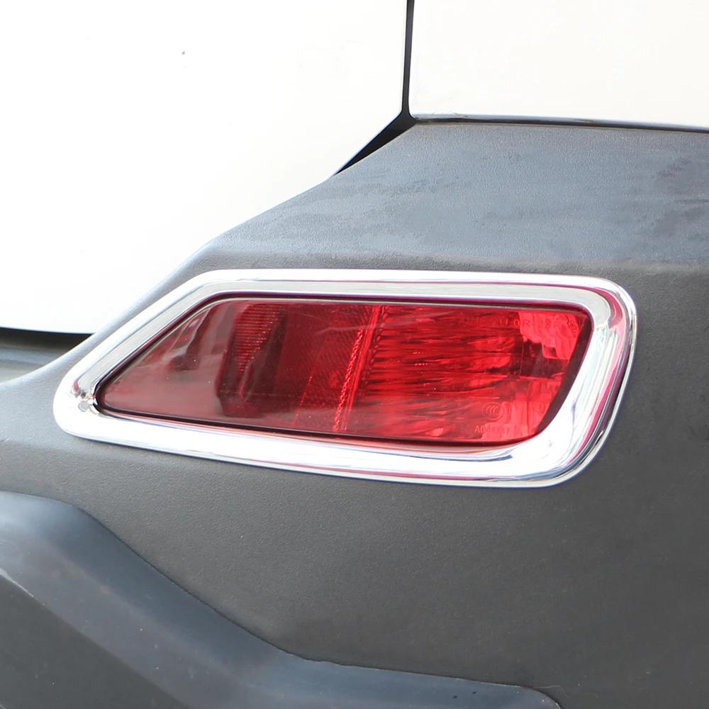 For Toyota RAV4 Rav 4 2014 2015 Rear Fog Light Cover Reflector Foglight Lamp Trim Chrome Frame Molding Styling Accessories