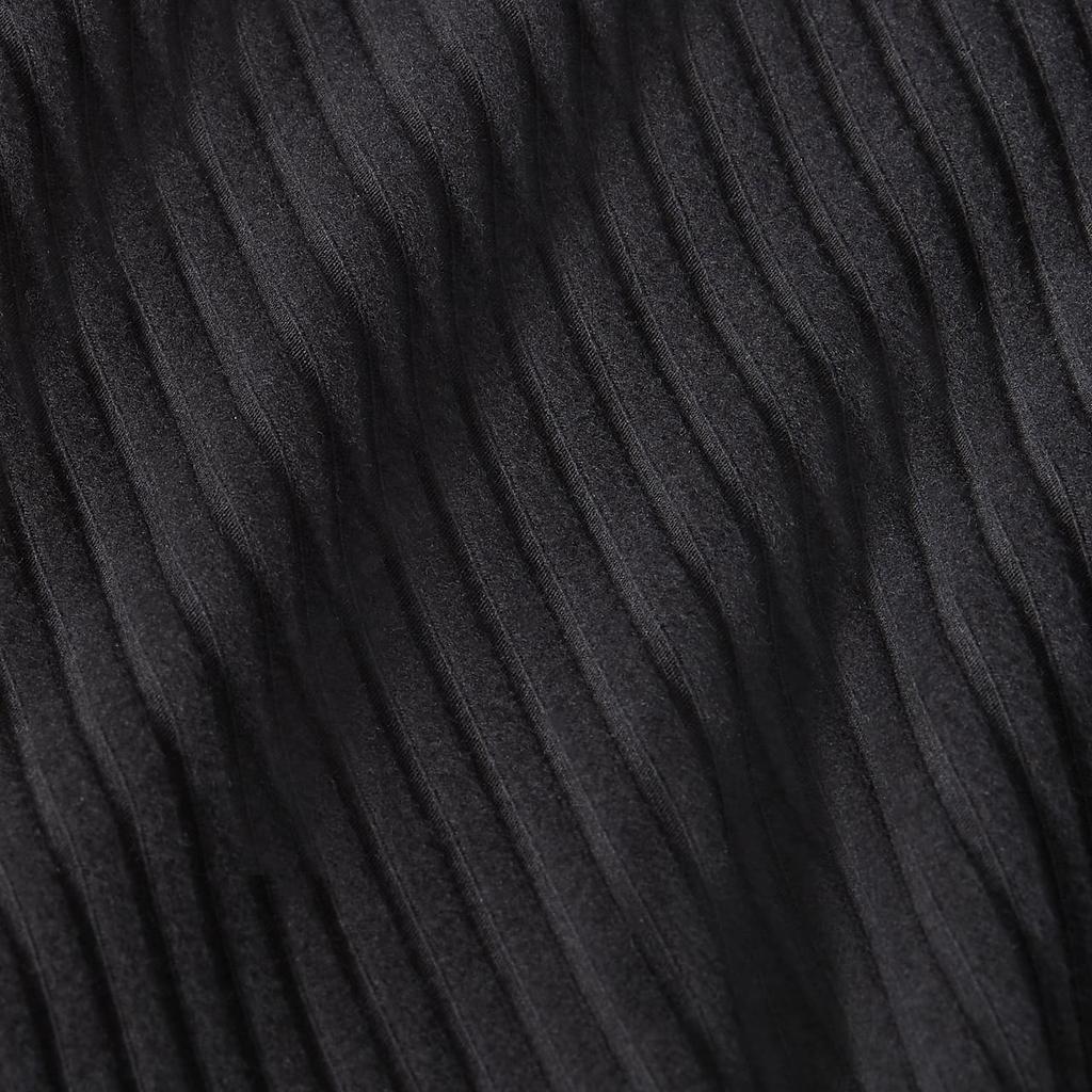 Nike Sportsklær Chill Knit Ensfarget Slim Fit Ribbestrikket Splittkant Casual Langt Skjørt Dameunderdeler Svart FQ1637-010