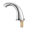 Touchless Bathroom Sink Faucet, Automatic Motion Sensor Restroom Toilet Faucet with Hole Cover Plate, Battery Operated,Adjustable Temp for 9.5 mm Pipe