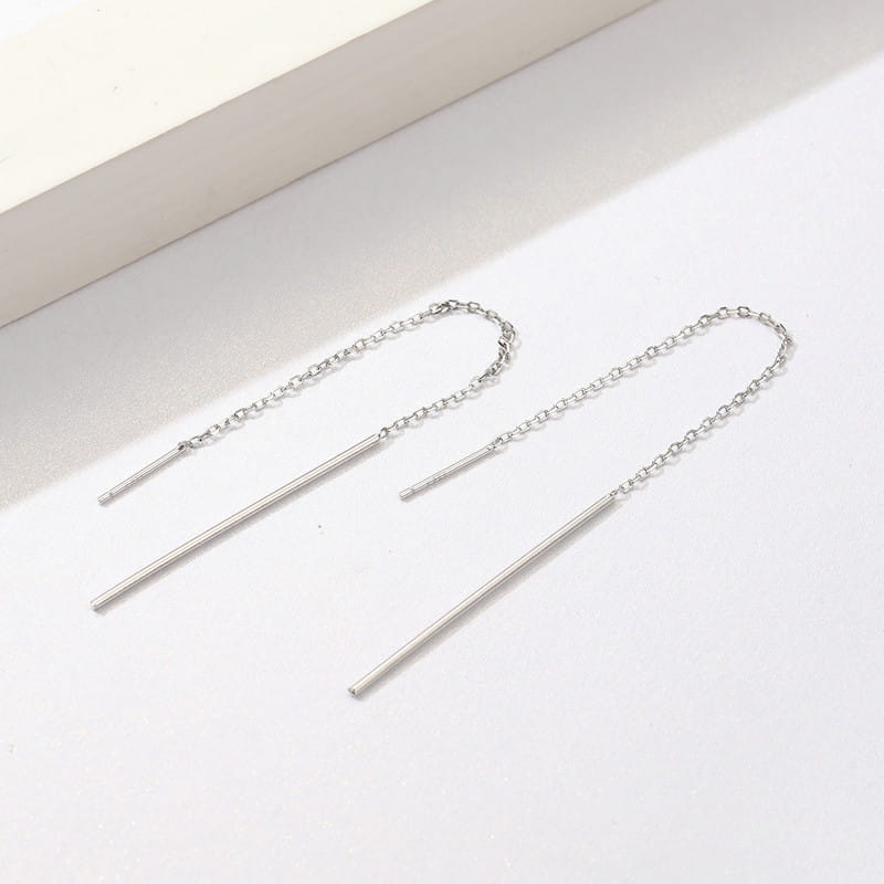 Silver hanging earrings, 925 silver