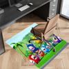 1pz Tappeto Area con Stampa Oddbods - Morbido, Lavabile, Antiscivolo, Tappeto Decorativo da Interno per Sedie da Ufficio, Soggiorno, Ufficio in Casa