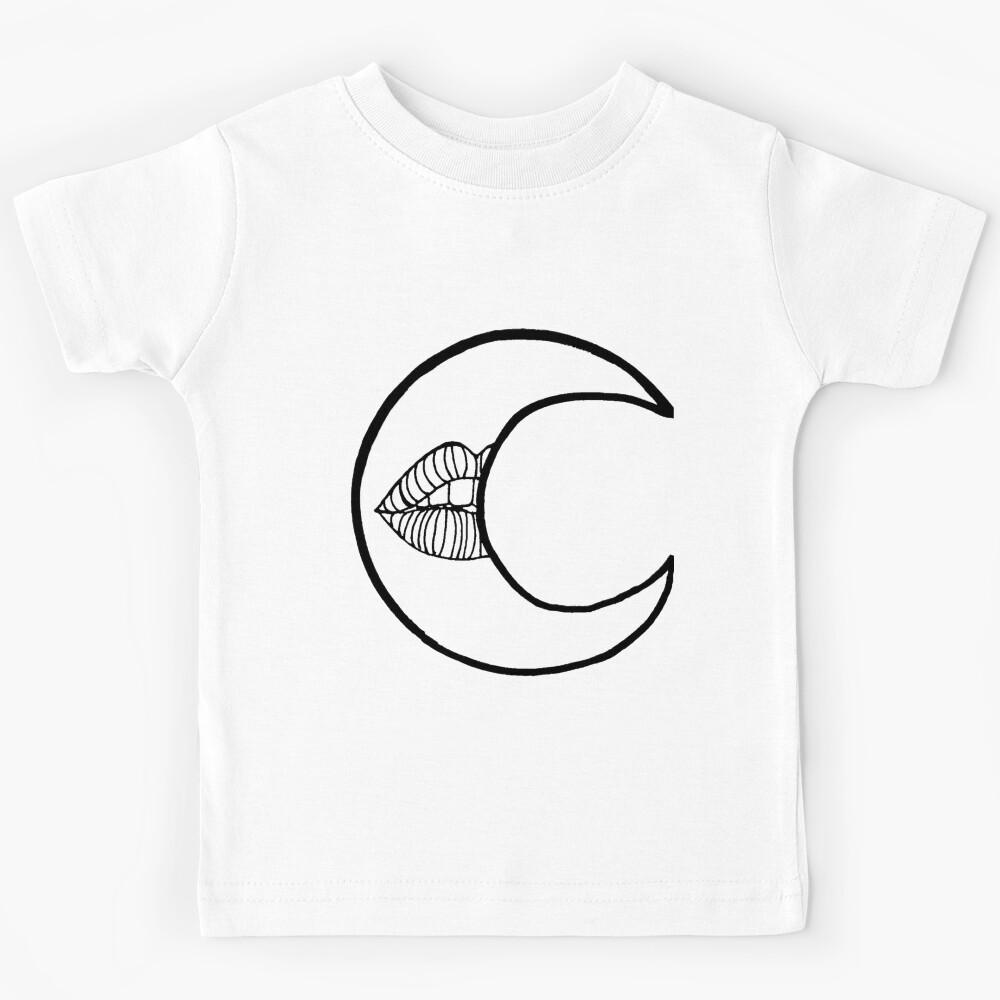midnight moon lips Kids T-Shirt 120