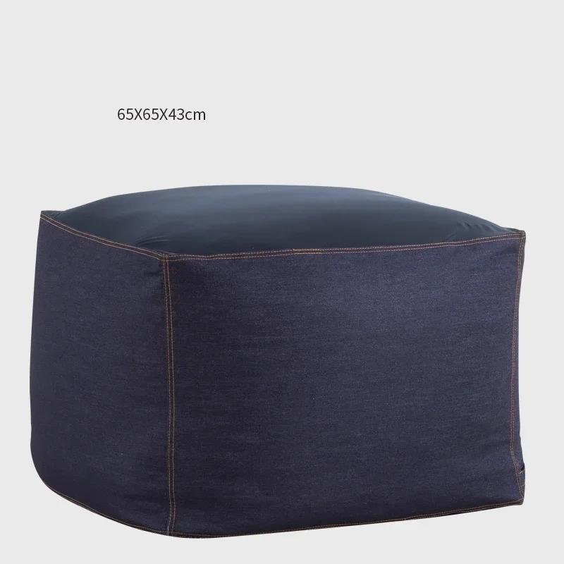 Japanese Style Soft Lazy Sofa Cozy Single Chair Unfilled Lounge Bean Bag Sofa Cover Home Pouf Couch Tatami Living Room Furniture