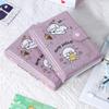 Cartoon Heart A7 Diary: Student Hardcover Notebook with Detachable Pocket, Loose-Leaf Design
