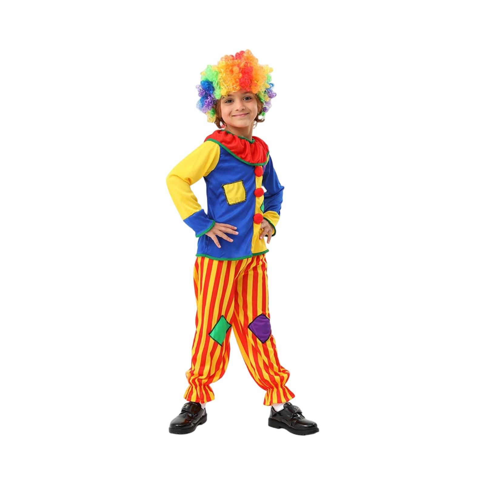 Детский костюм клоуна - Наряд для сценических выступлений красный