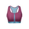 Reggiseno Sportivo Dri-Fit Blocco Colore Supporto Medio Zip Frontale Donna Intimo Viola Rosso FD4807-653