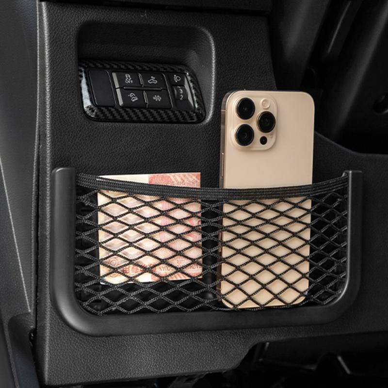 Driver's Side Car Storage Net Bag For Ford Ranger 2025 Phone Bag Storage Net Bag Storage Hanging Bag Modified Car Accessories