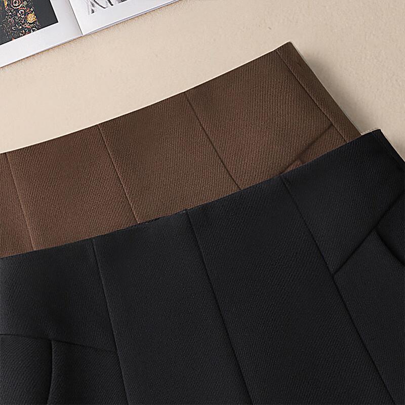 SIBASHE Women's High-Waisted Casual Short Wide-Leg Pants