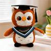 Peluche Civetta di Laurea Morbido Peluche con Cappello e Fascia di Congratulazioni per Regalo Laureato Scolastico