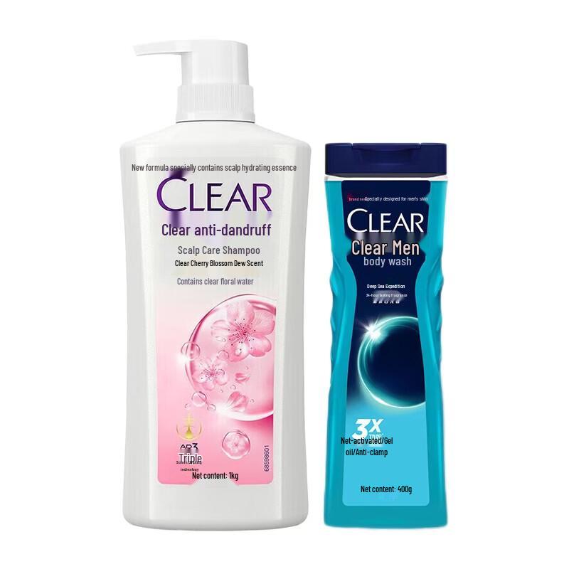 Clear Anti-Dandruff Shampoo & Men s Shower Gel Duo