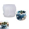 Flexible Tint Curved Silicone Mold for Resin Jewelry Making Crafting Nonstick Perfect for Greenery and Decorative Holder