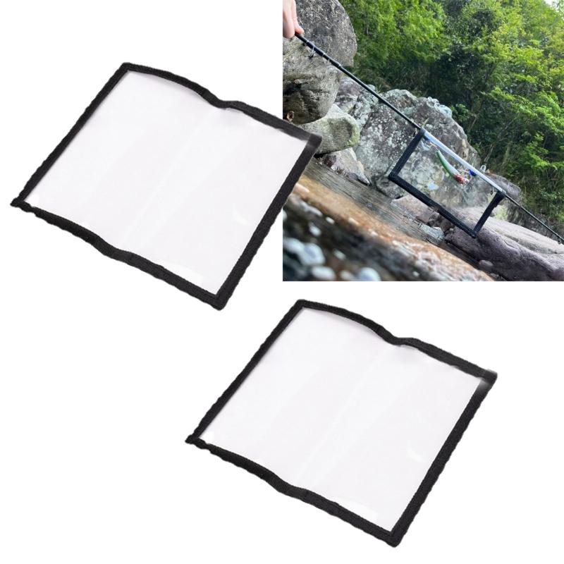 Fishing Hook Cover Bag Portable PVC Baits Fishing Tackle Storage Bag Transparent Lure Bag Fishing Hook Protective Wraps