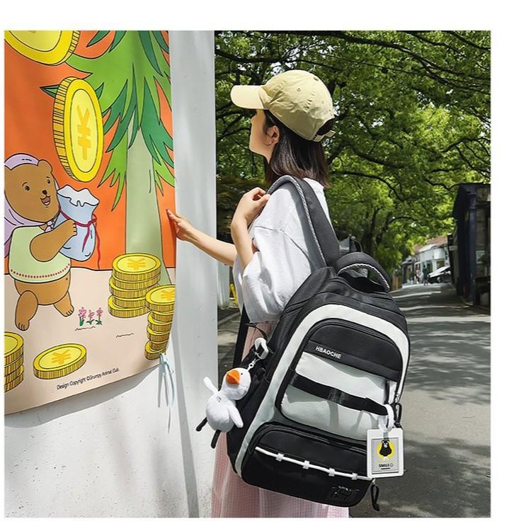 Schoolbag new Mori simple junior high school high school students high value ins large capacity lightweight burden reduction versatile dirt-resistant