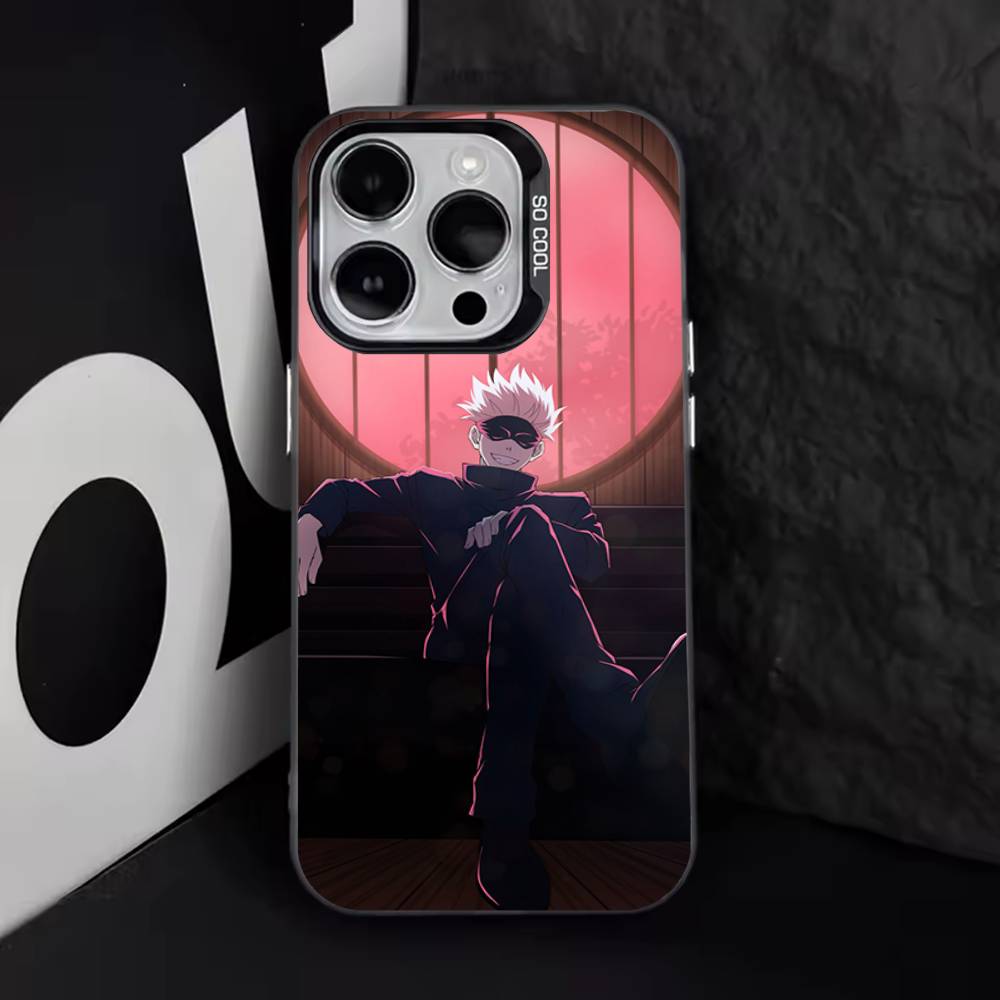 J-Jujutsu K-Kaisen G-Gojo Anime Phone Case For iPhone 17,16,15,14,13,12,11,Pro,Max,Plus,E,Air,Mini Black Tpu Cover