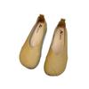 Flat-soled Soft-soled Doudou Shoes Autumn New Shallow Mouth Small Single Shoes Pregnant Women Shoes Single Shoes
