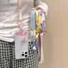 Wind Star Bell Clip Pendant Mobile Phone Lanyard Oblique Span Chain Neck Strap Rope Long Braided Rope