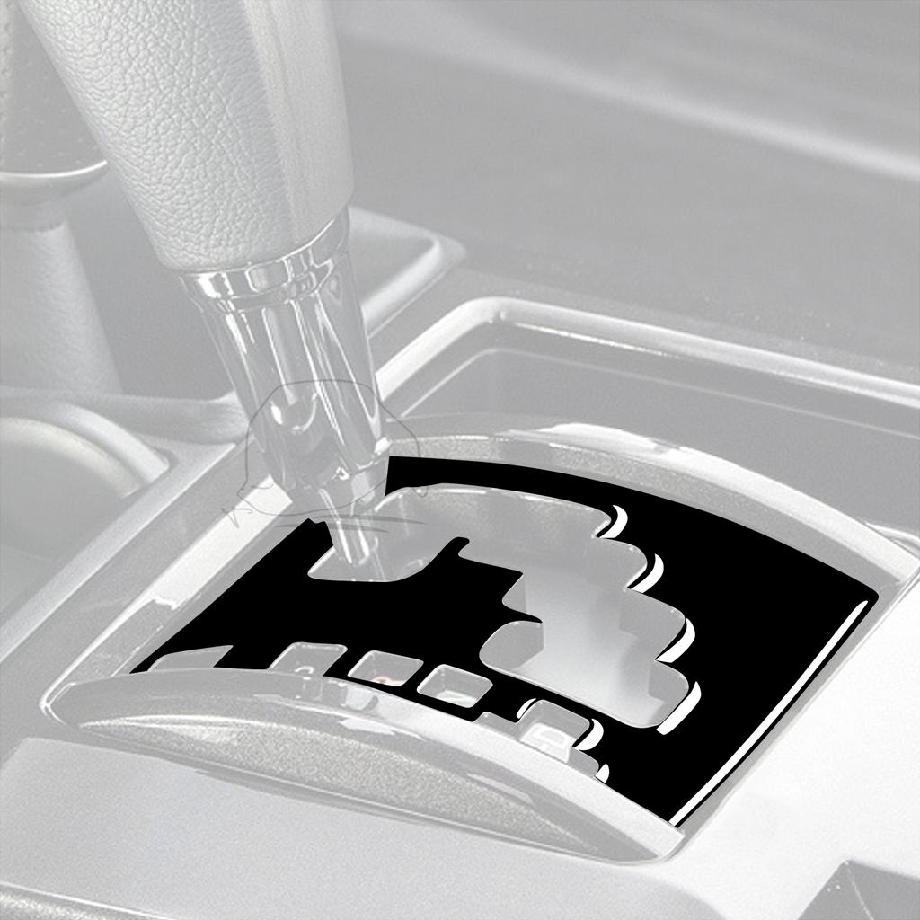 For Toyota 4runner 2010- Accessories Car Plastic Black Interior Shiftin Gears Frame Trim Sticker
