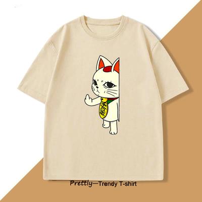 Camiseta Dandadan Turbo Abuela Gato Diseñador de Manga Único Cosplay Momo Anime Camiseta Casual Manga Corta Ropa de Hombre Camisetas