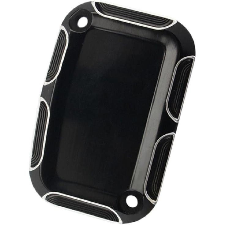 Riloer Front Rear Brake Master Cylinder Cover, Front Brake Reservoir Master Cylinder Cover, 2008-2017 Compatible with Harley FLH FLHX FLHX Road King,